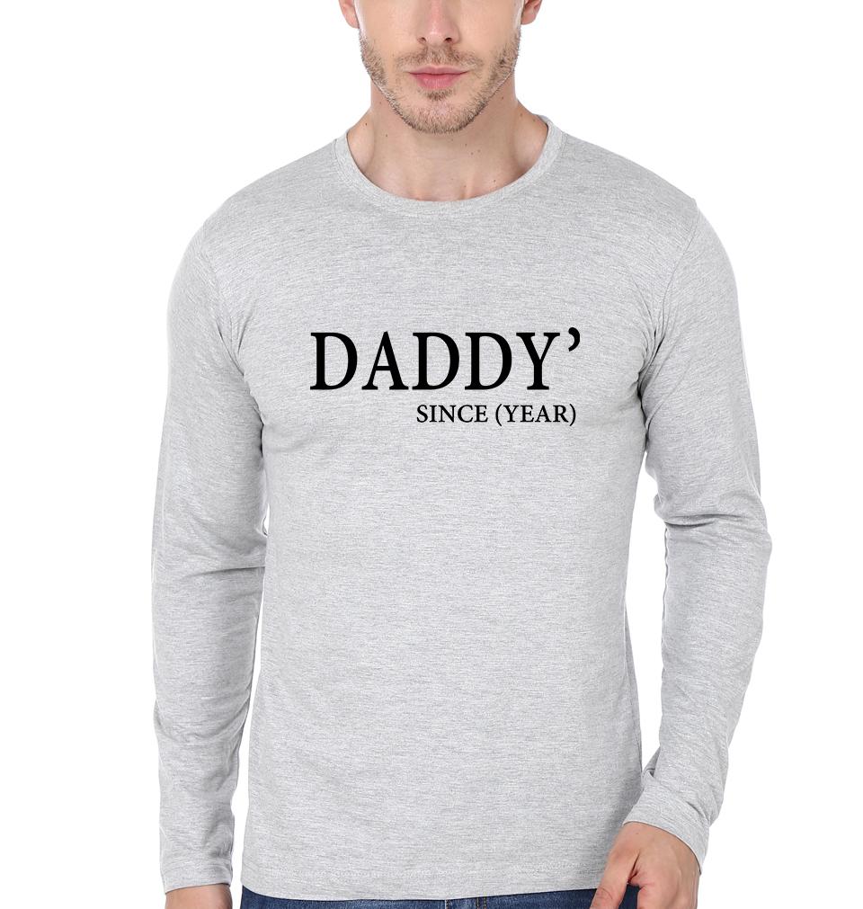 Daddy Since Father and Daughter Matching Full Sleeves T-Shirt- FunkyTeesClub