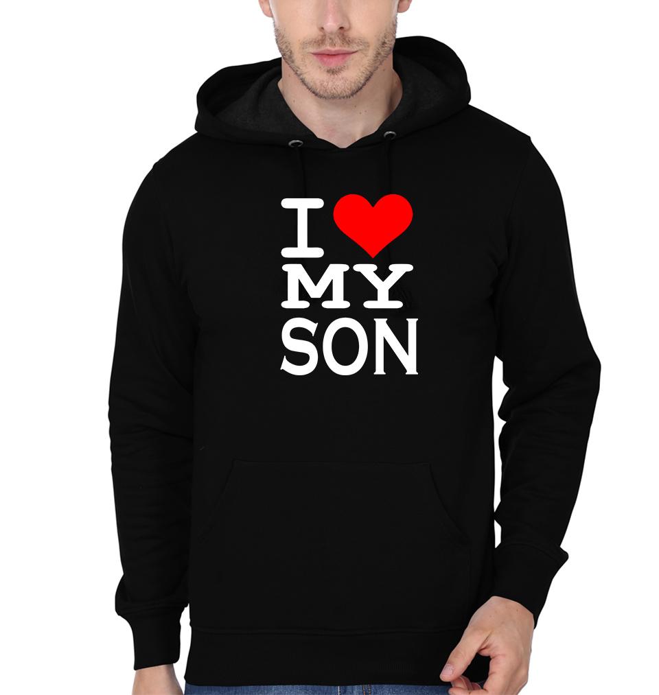 I Love My Son I Love My Dad Father and Son Matching Hoodies- FunkyTeesClub