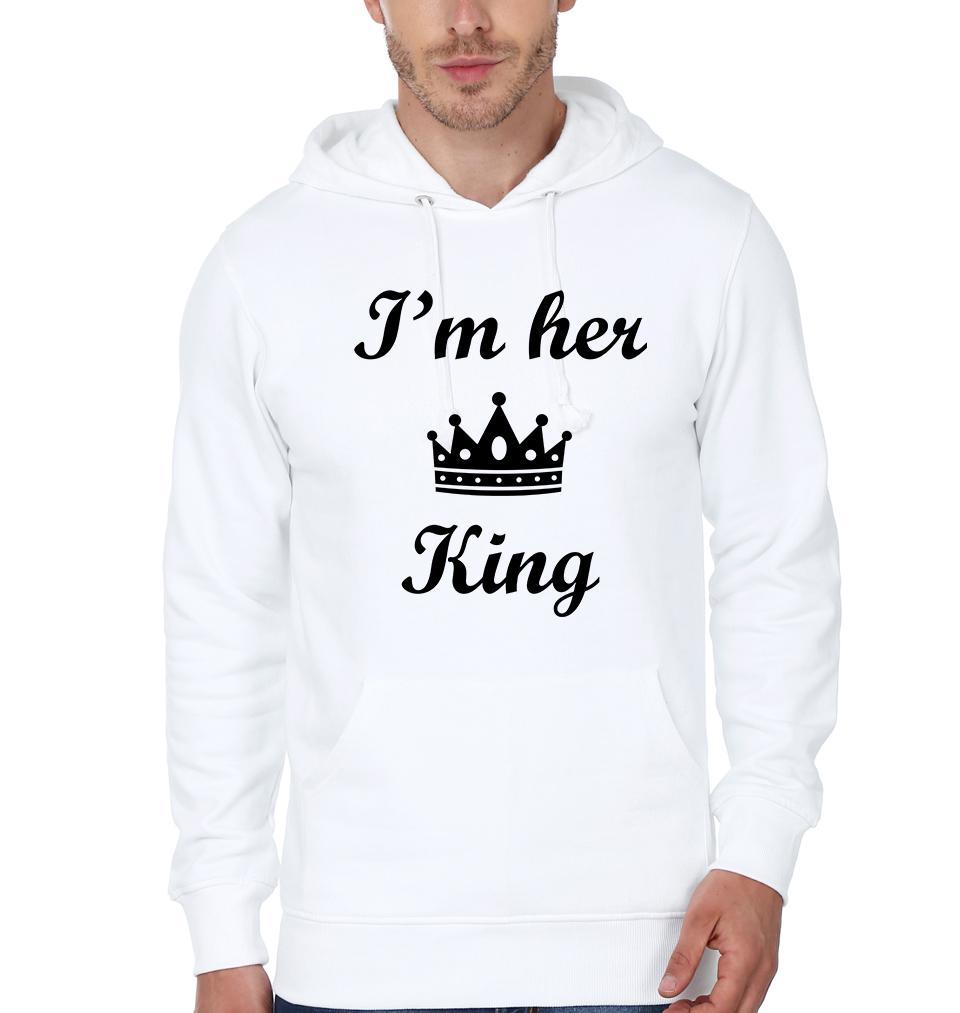 I'm Her King I'm His Queen Couple Hoodie-FunkyTees