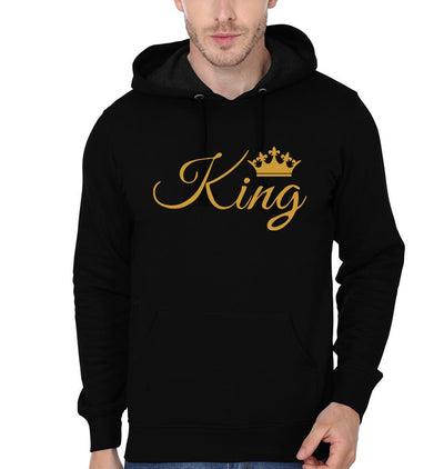 King n Queen Couple Hoodie-FunkyTees