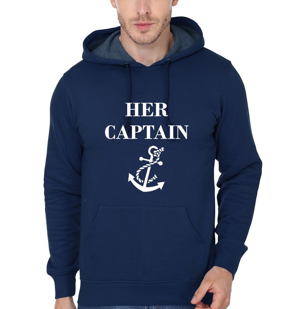 Her Captain His Mermaid Couple Hoodie-FunkyTees