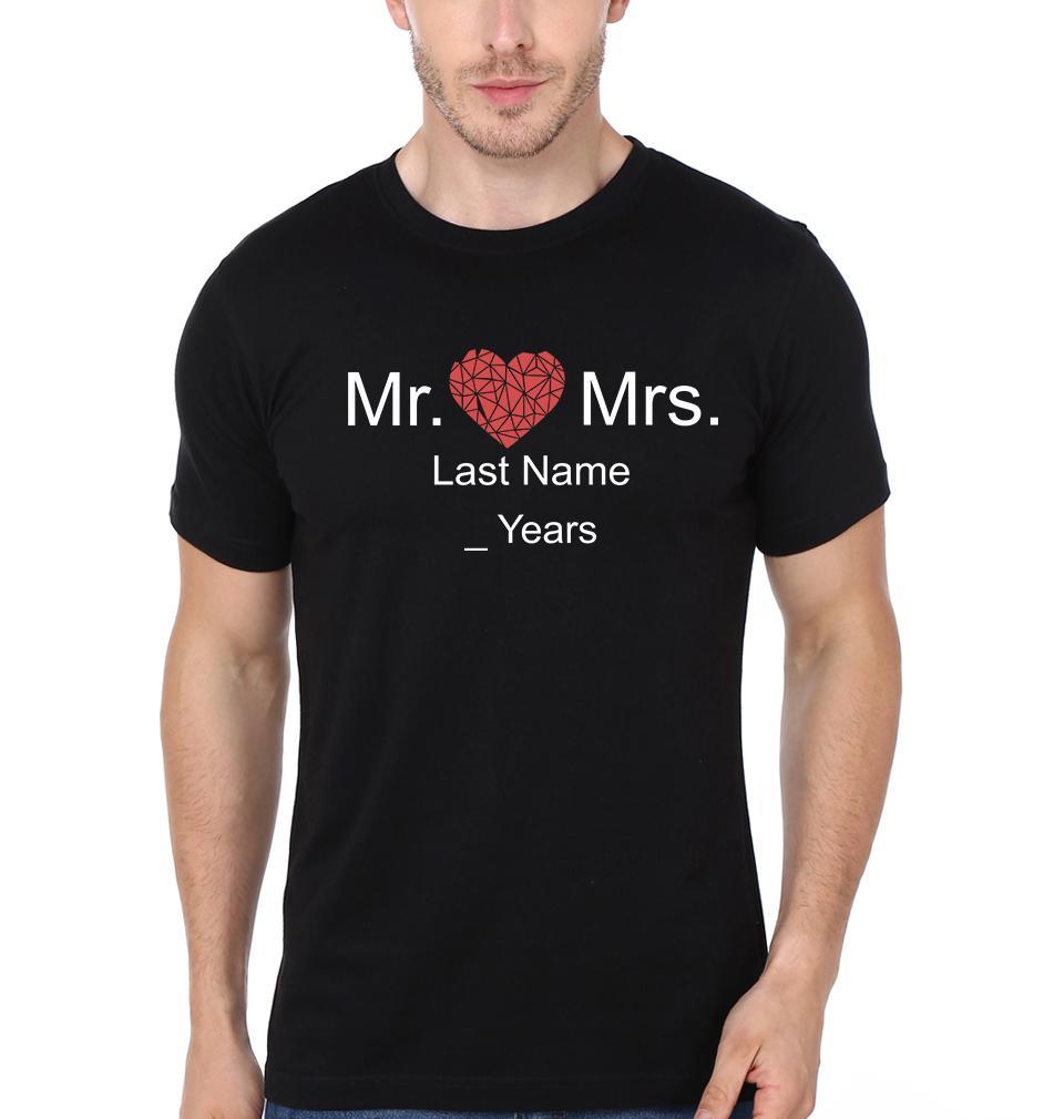 Mr. & Mrs Couple Half Sleeves T-Shirts -FunkyTees
