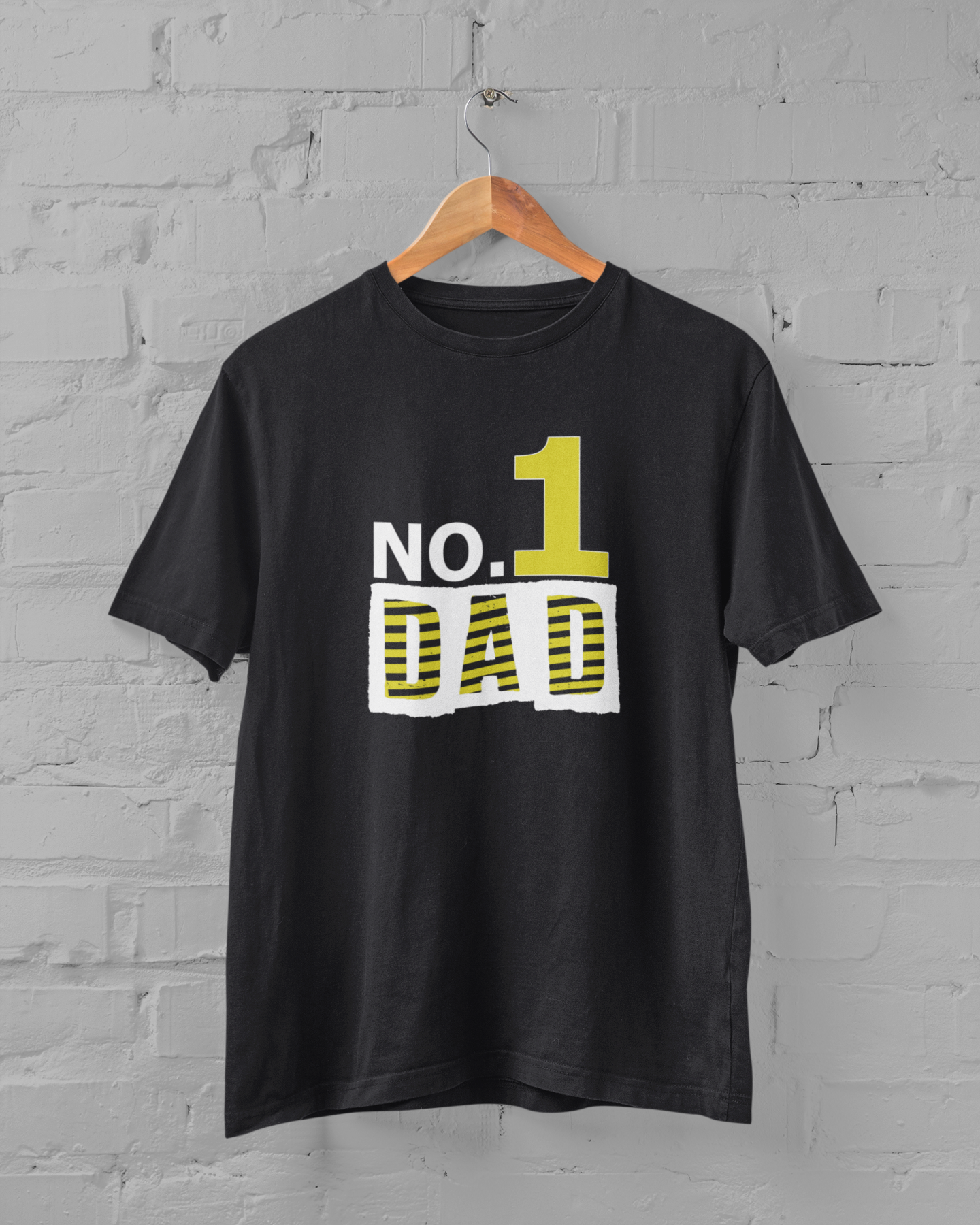 No. 1 Dad Father and Daughter Black Matching T-Shirt- FunkyTeesClub