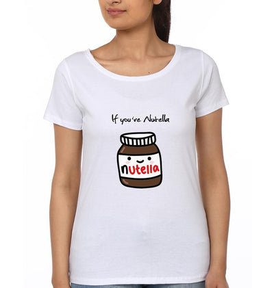 NUTELLA-BREAD BFF Half Sleeves T-Shirts-FunkyTees