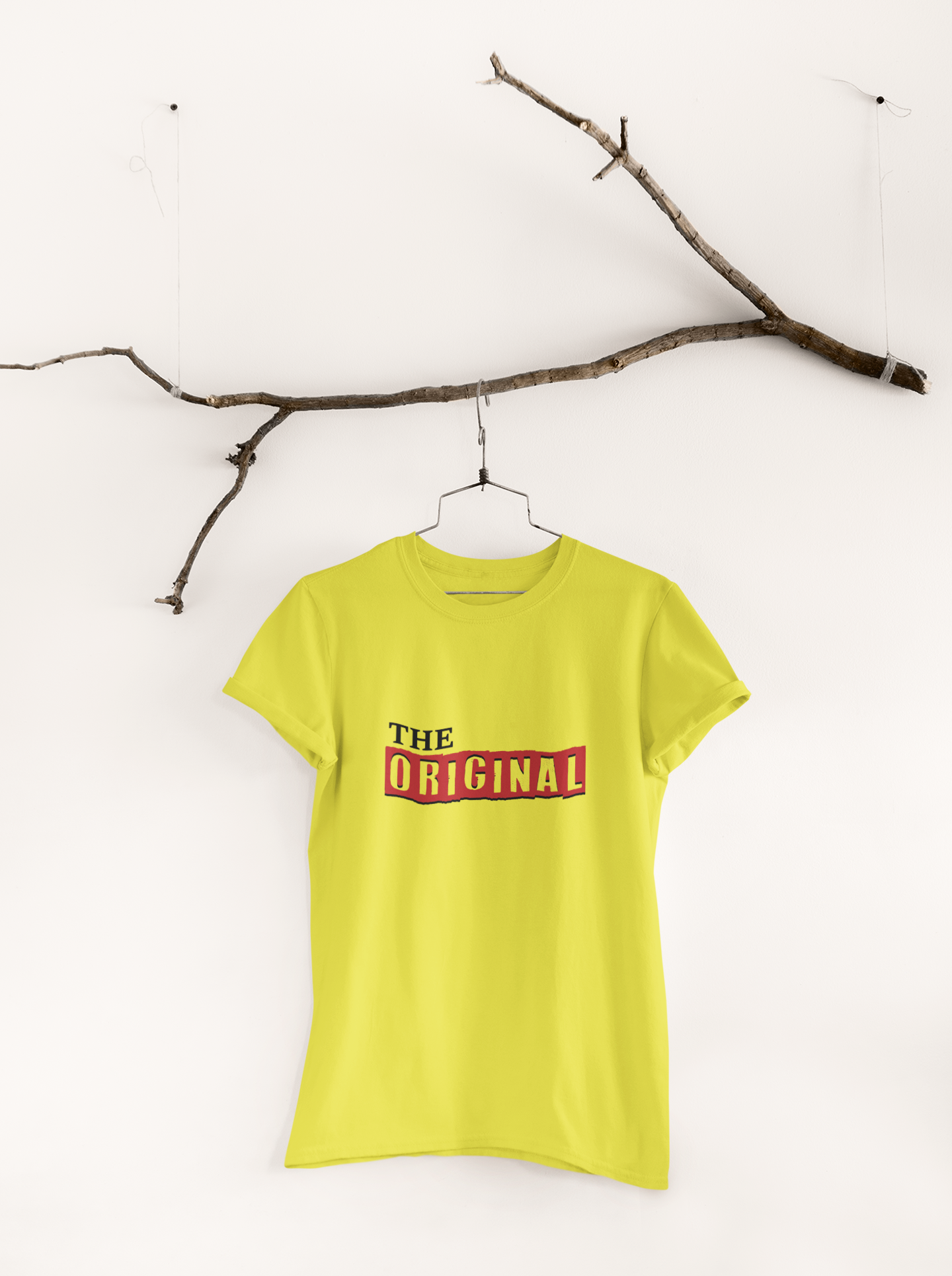 The Original  Father and Son Yellow Matching T-Shirt- FunkyTeesClub