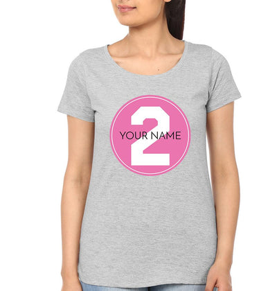 NUMBERED NAMINGS Brother-Sister Half Sleeves T-Shirts -FunkyTees