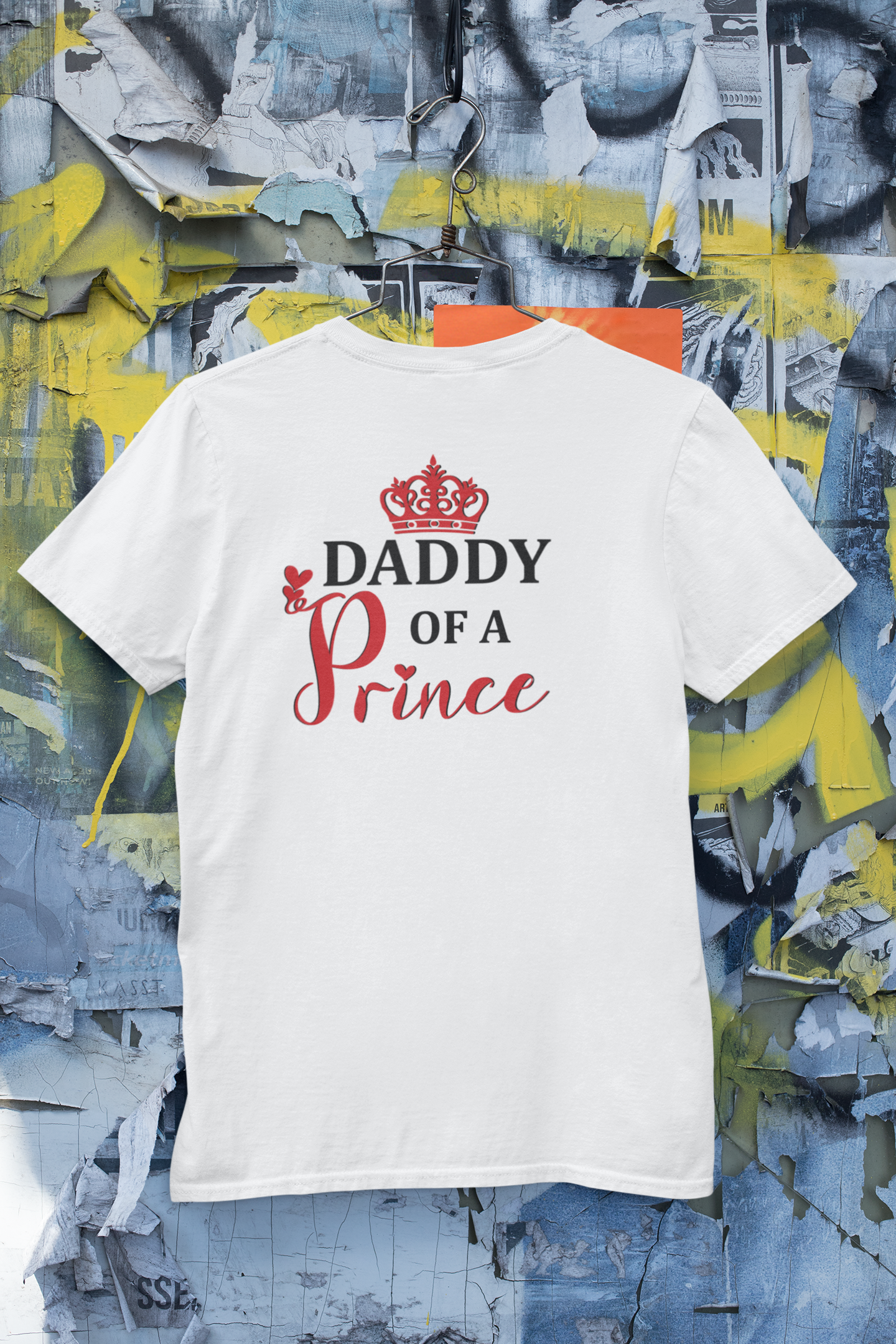 Daddy OF A Prince Father and Son White Matching T-Shirt- FunkyTeesClub