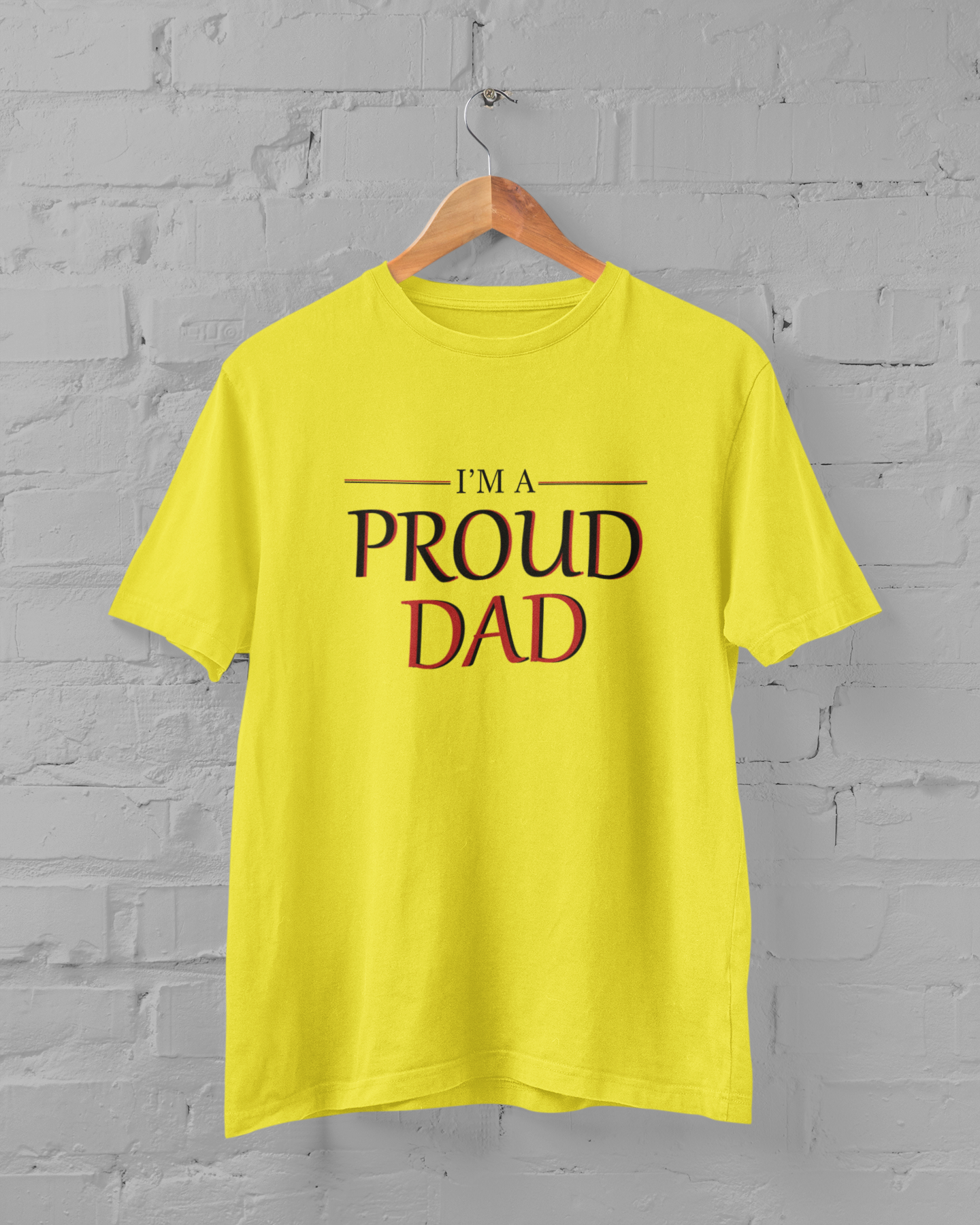 Proud Dad Father and Son Yellow Matching T-Shirt- FunkyTeesClub