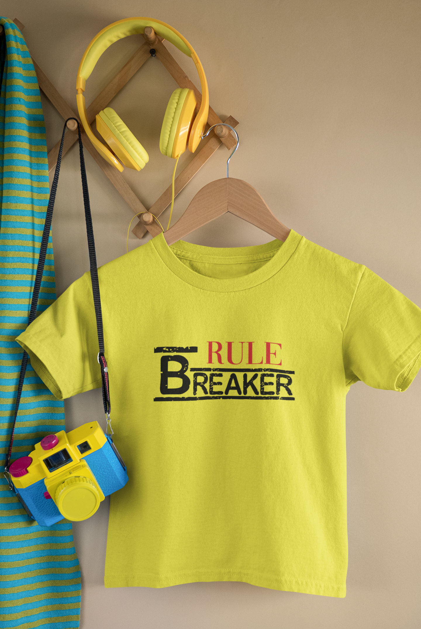 Rule Maker Father and Son Yellow Matching T-Shirt- FunkyTeesClub