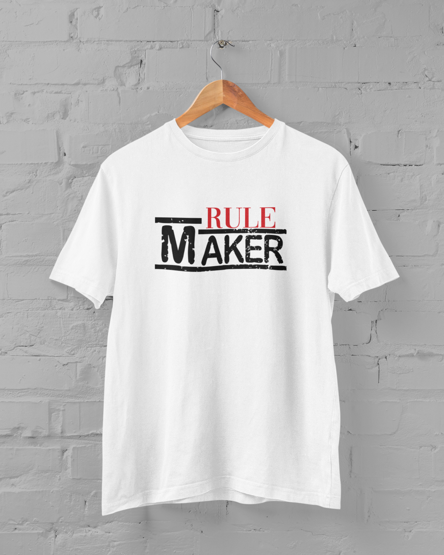 Rule Maker Father and Daughter White Matching T-Shirt- FunkyTeesClub