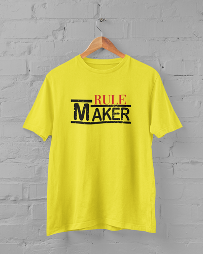 Rule Maker Father and Daughter Yellow Matching T-Shirt- FunkyTeesClub