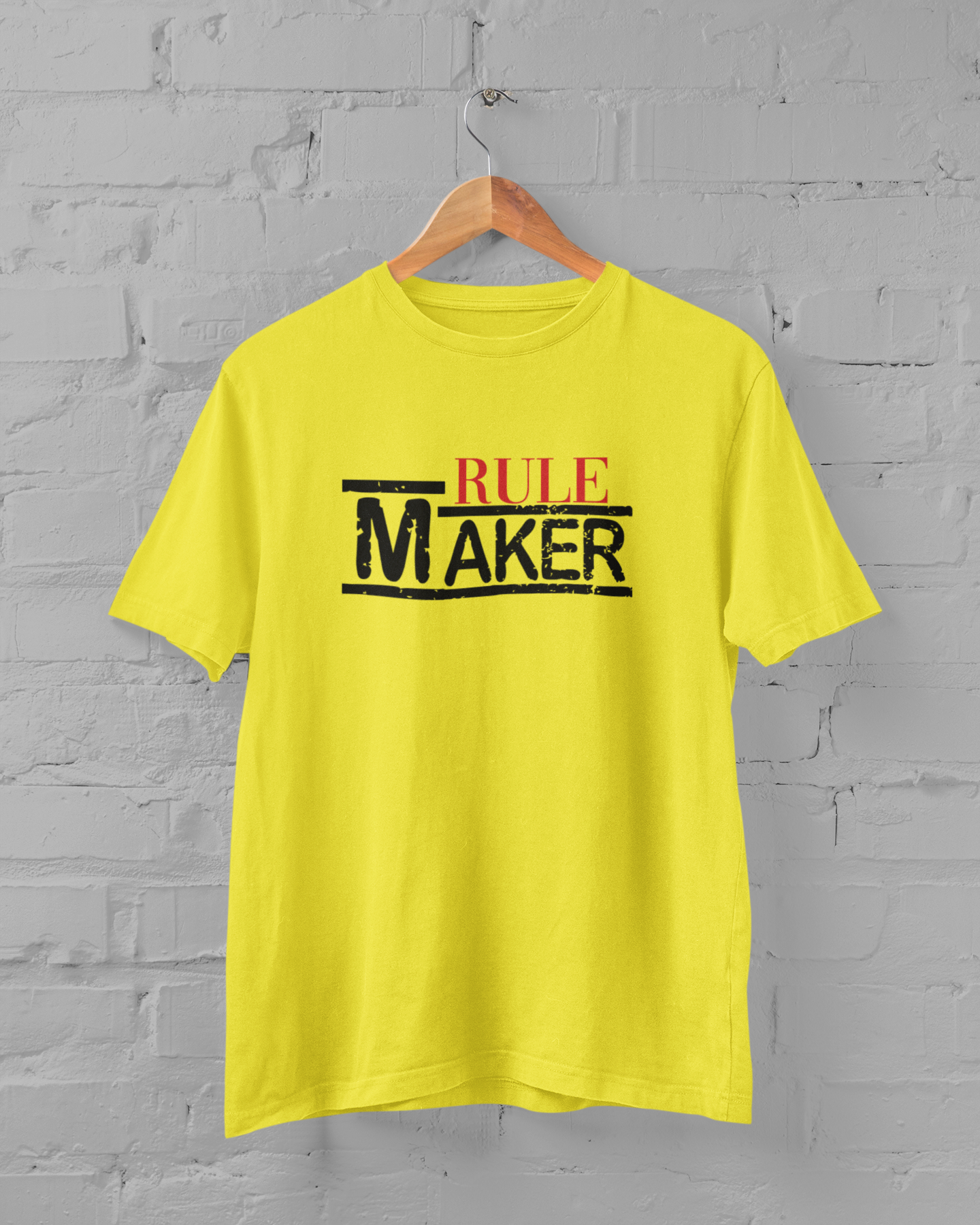 Rule Maker Father and Son Yellow Matching T-Shirt- FunkyTeesClub