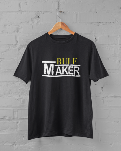 Rule Maker Father and Daughter Black Matching T-Shirt- FunkyTeesClub