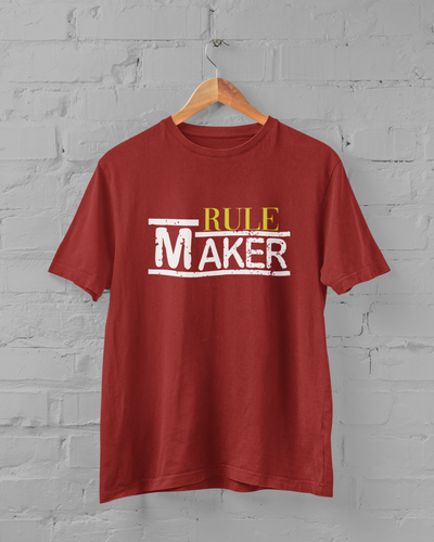 Rule Maker Father and Son Red Matching T-Shirt- FunkyTeesClub