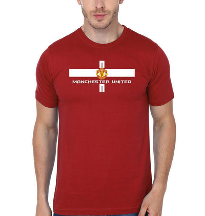 FunkyTeesClub Round Neck Manchester United Mens Half Sleeves T-shirt