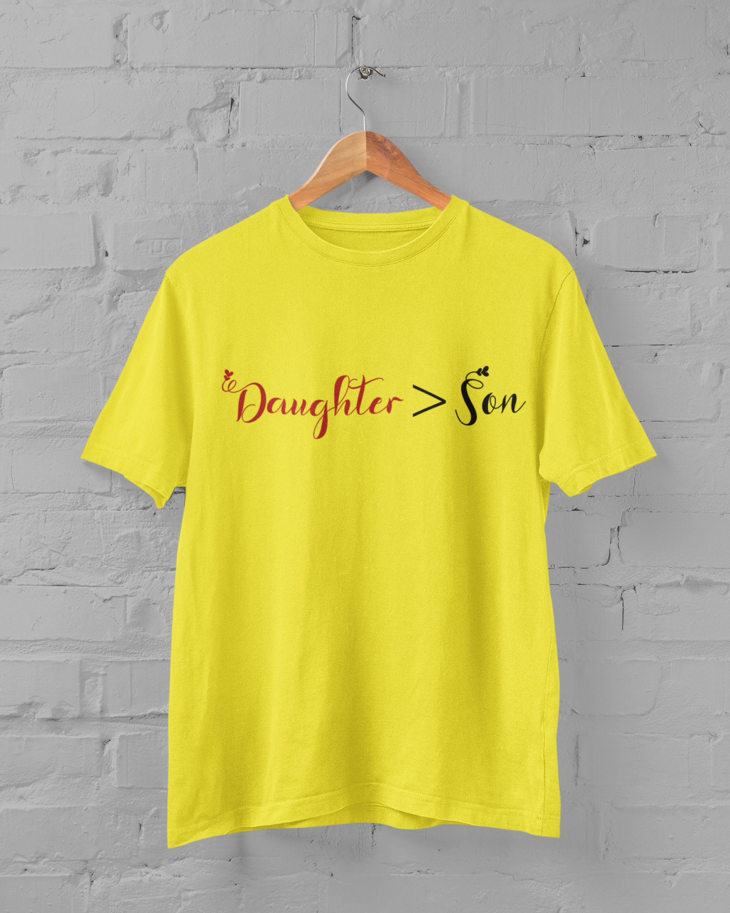 Dad Father and Daughter Yellow Matching T-Shirt- FunkyTeesClub