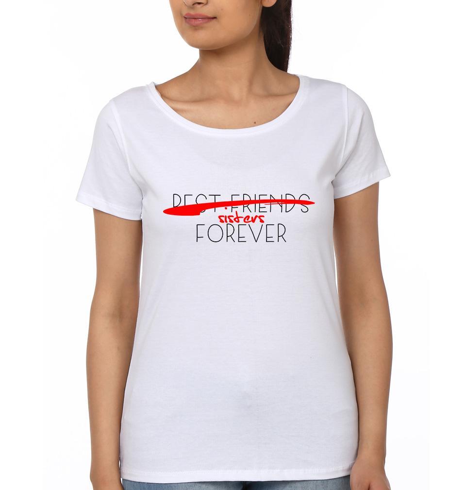 Sister BFF Half Sleeves T-Shirts-FunkyTees