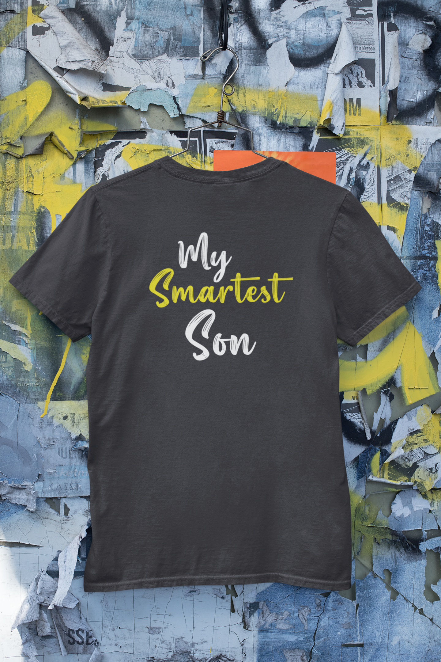 My Smartest Son Father and Son Black Matching T-Shirt- FunkyTeesClub