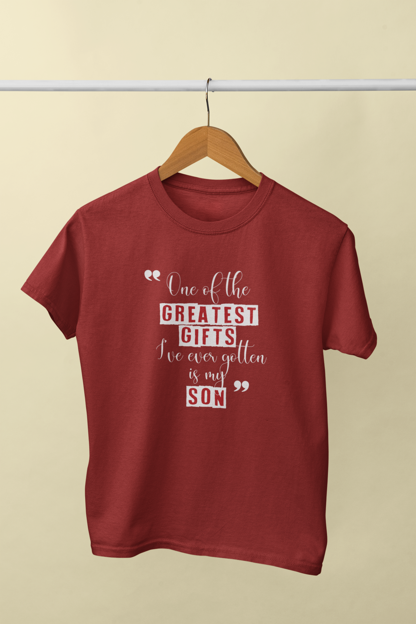 Greatest Gifts Father and Son Red Matching T-Shirt- FunkyTeesClub