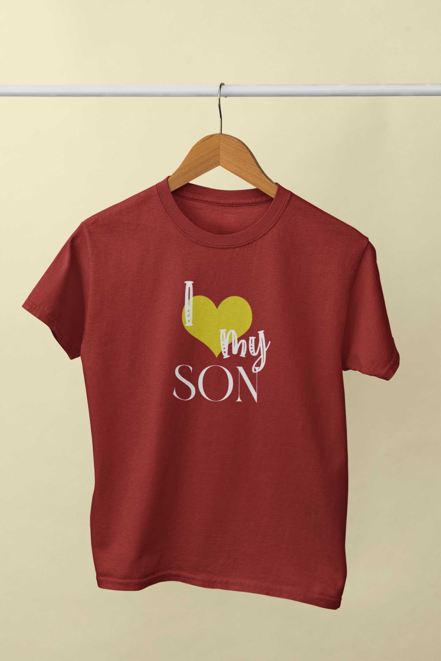I Love My Dad Father and Son Red Matching T-Shirt- FunkyTeesClub