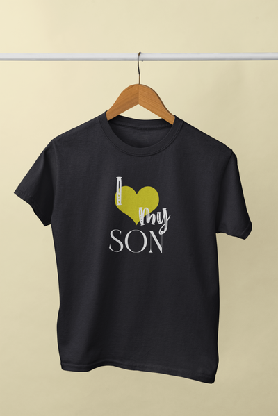 I Love My Dad Father and Son Black Matching T-Shirt- FunkyTeesClub