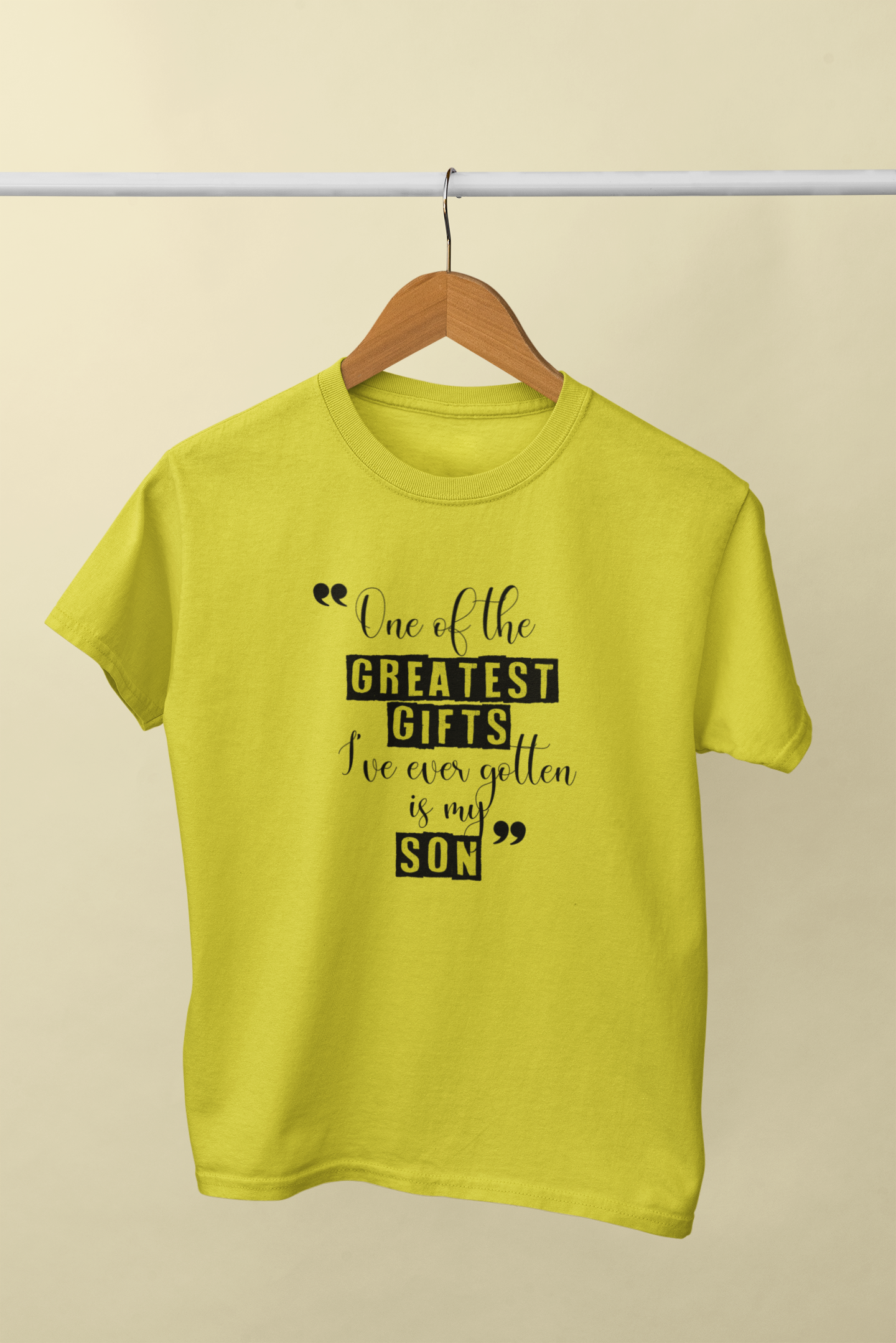 Greatest Gifts Father and Son Yellow Matching T-Shirt- FunkyTeesClub