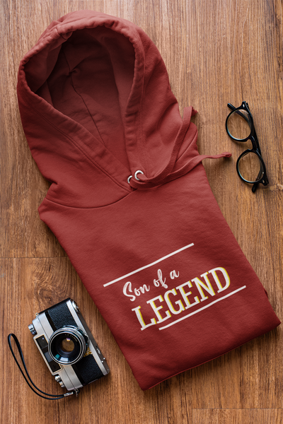 Legend Father and Son Red Matching Hoodies- FunkyTeesClub