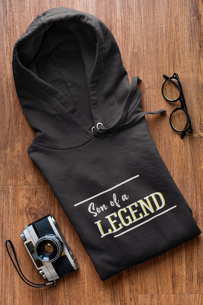 Legend Father and Son Black Matching Hoodies- FunkyTeesClub