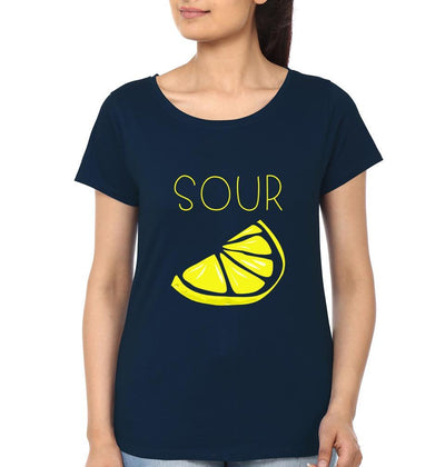 Sweet-Sour BFF Half Sleeves T-Shirts-FunkyTees