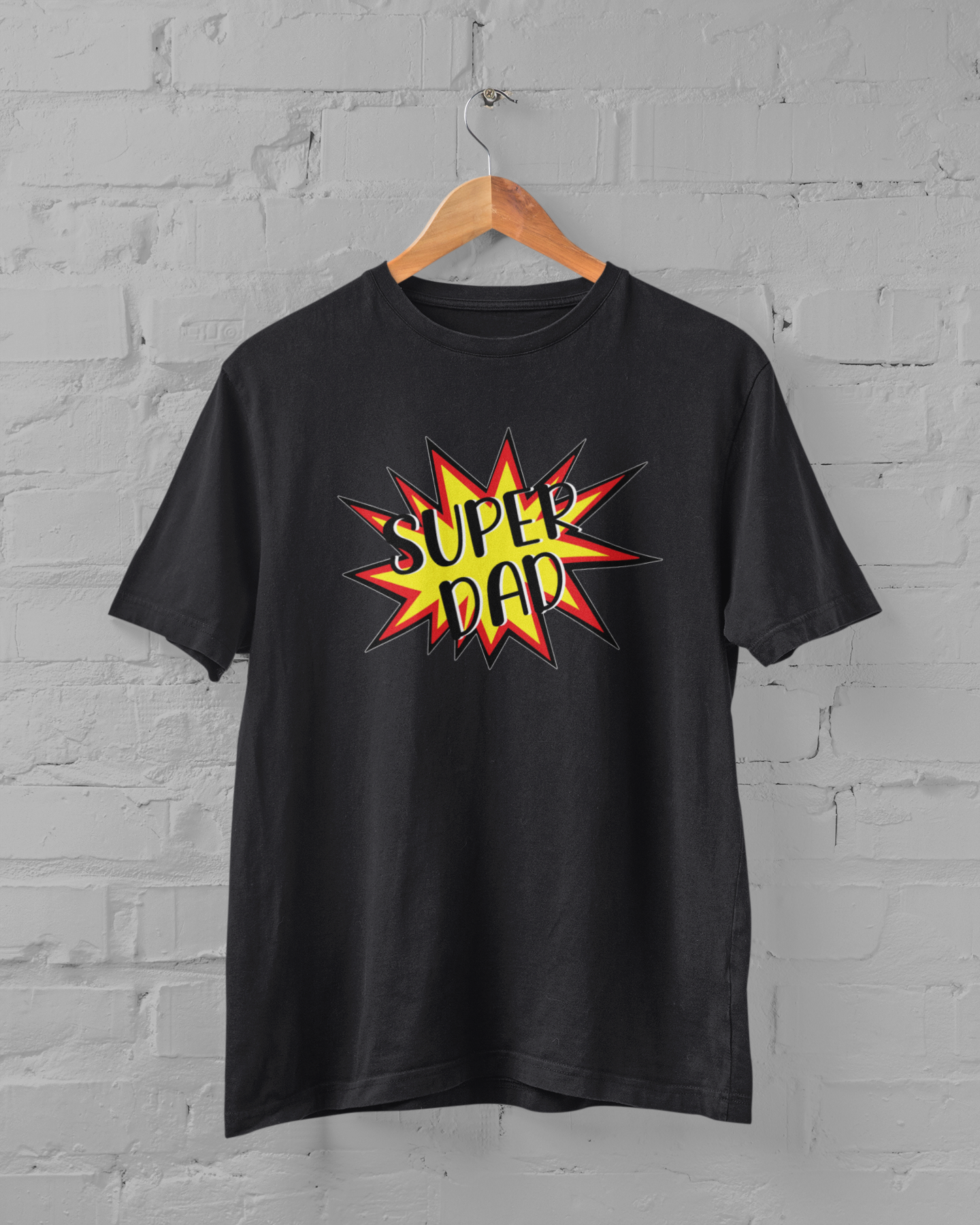 Super Dad Father and Daughter Black Matching T-Shirt- FunkyTeesClub
