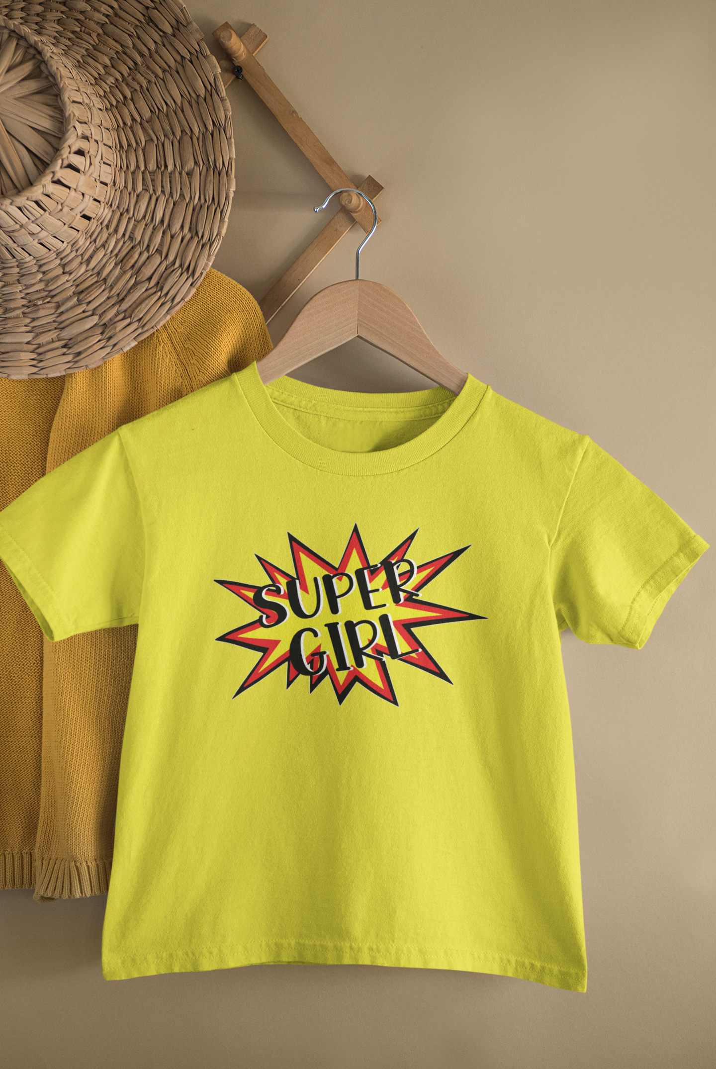 Super Dad Father and Daughter Yellow Matching T-Shirt- FunkyTeesClub