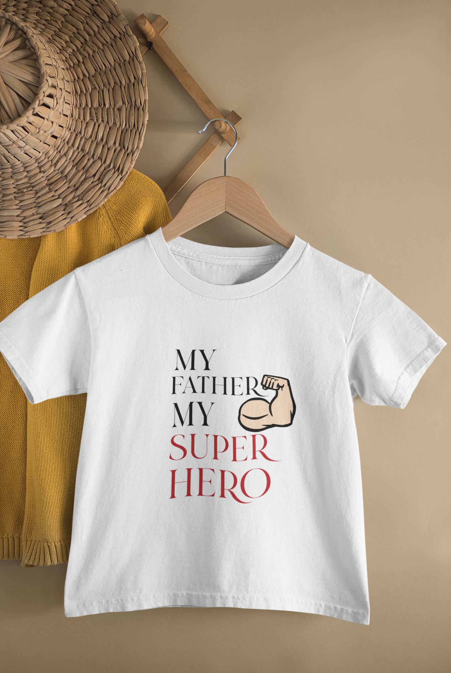 My Son My Hero Father and Son White Matching T-Shirt- FunkyTeesClub