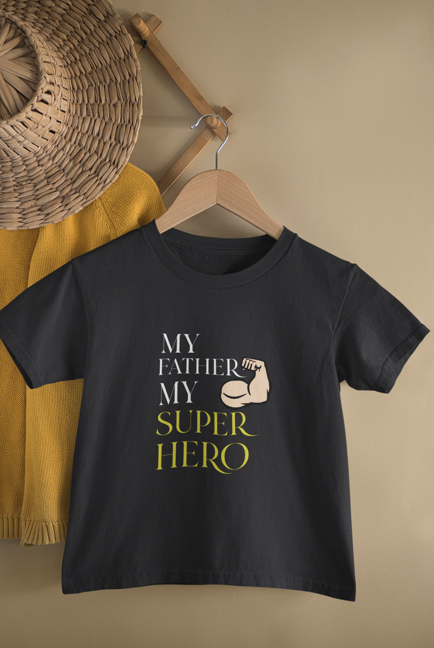 My Son My Hero Father and Son Black Matching T-Shirt- FunkyTeesClub
