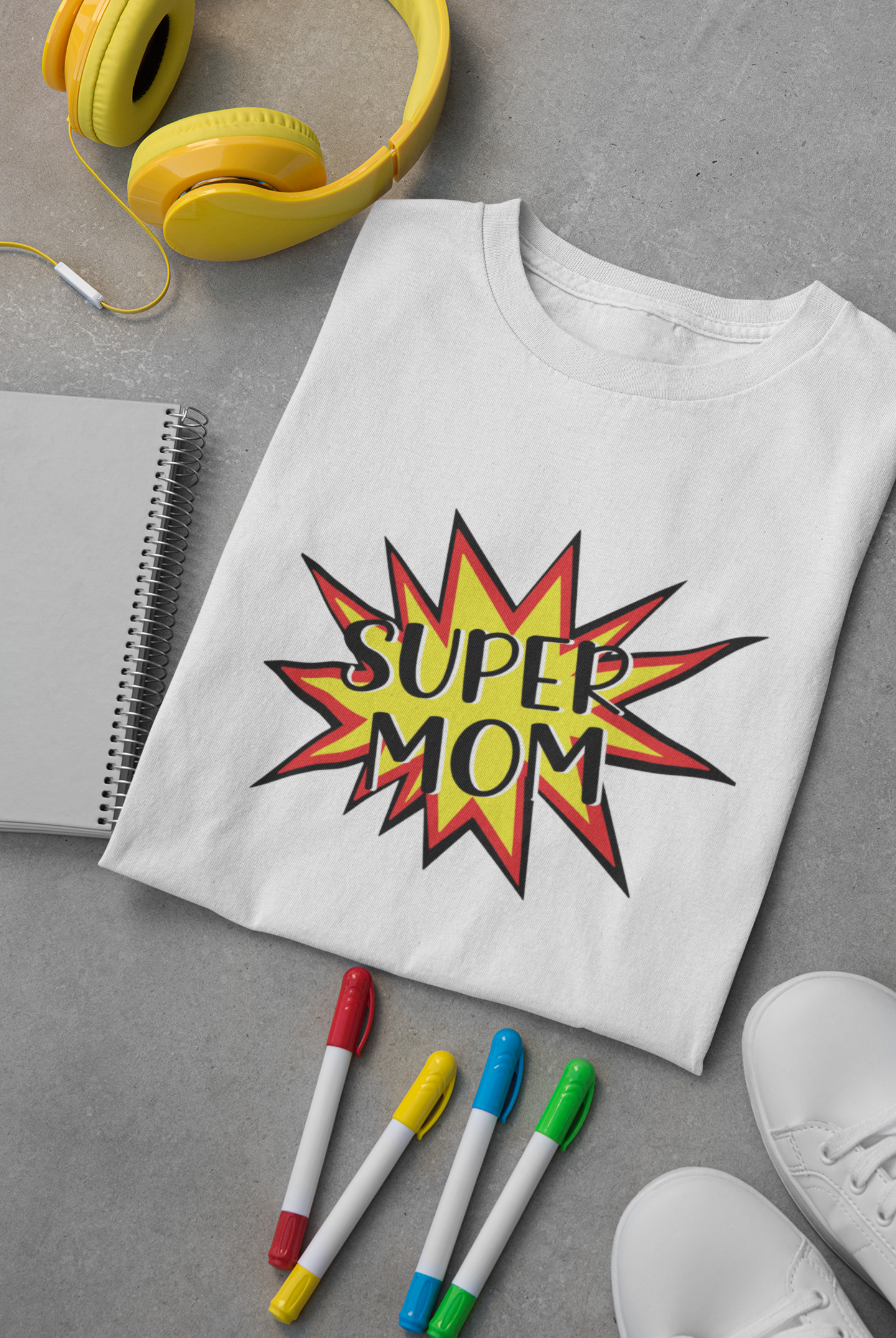 Super Son Mother And Son White Matching T-Shirt- FunkyTeesClub