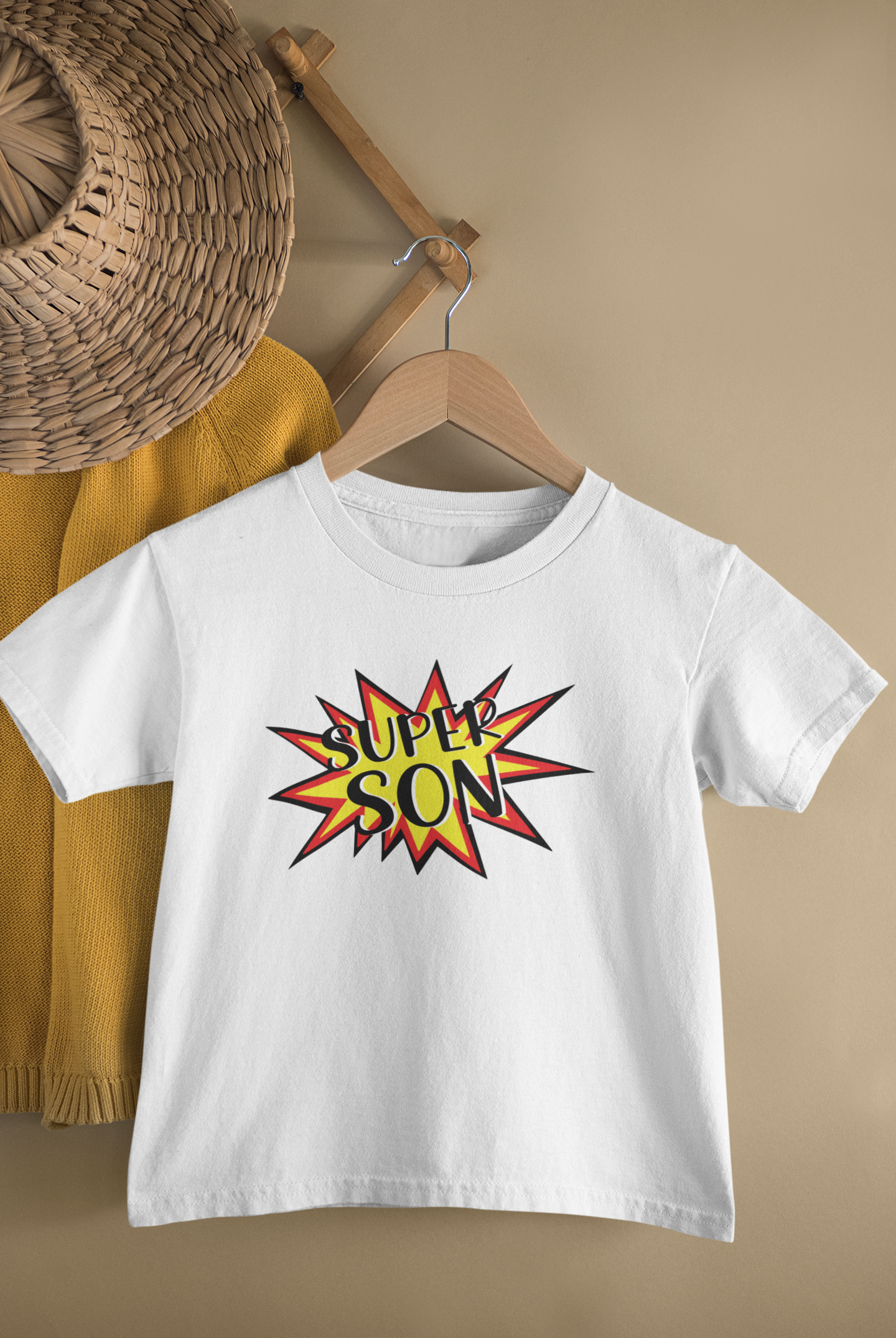 Super Dad Father and Son White Matching T-Shirt- FunkyTeesClub