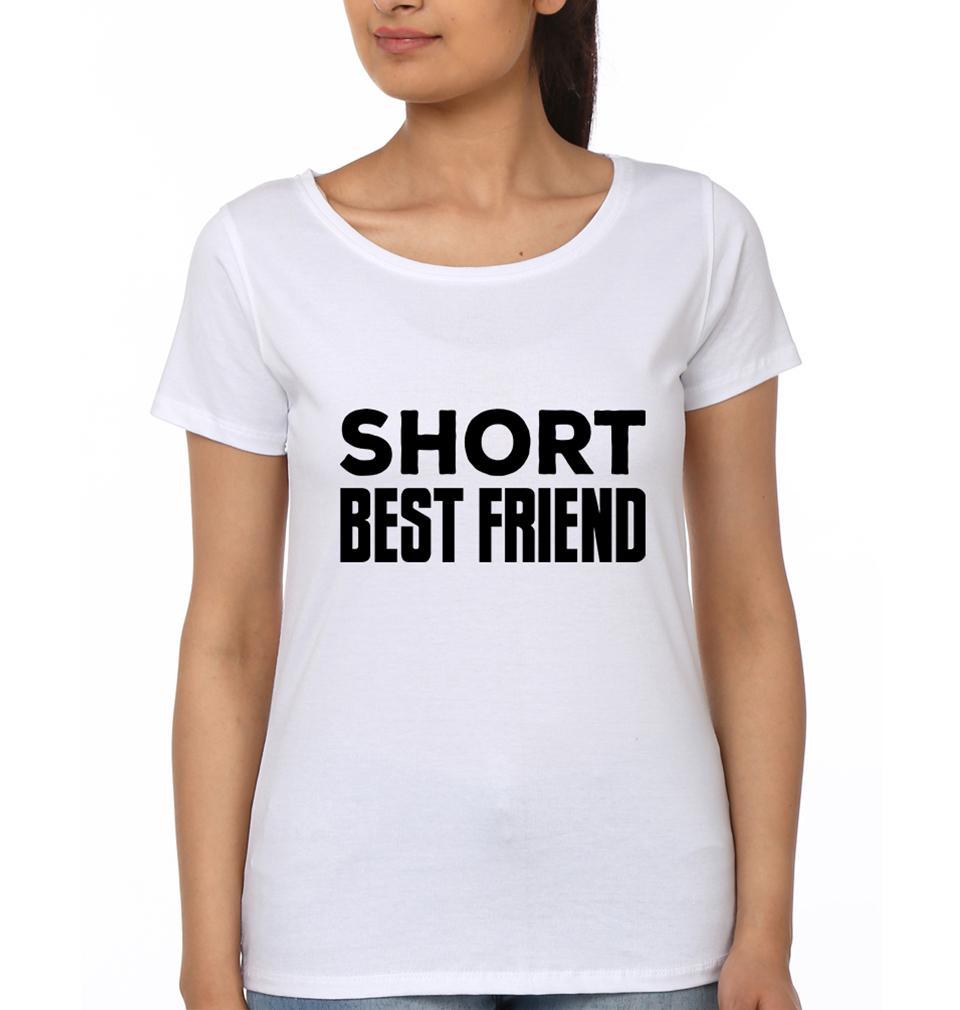 Tall Short BFF Half Sleeves T-Shirts-FunkyTees