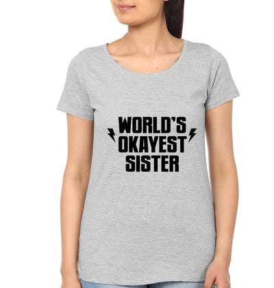 OKAYEST Brother-Sister Half Sleeves T-Shirts -FunkyTees