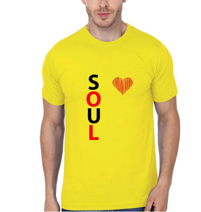 Soul Mate Couple Half Sleeves T-Shirts -FunkyTees