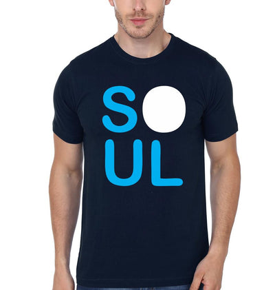 Soulmate Couple Half Sleeves T-Shirts -FunkyTees