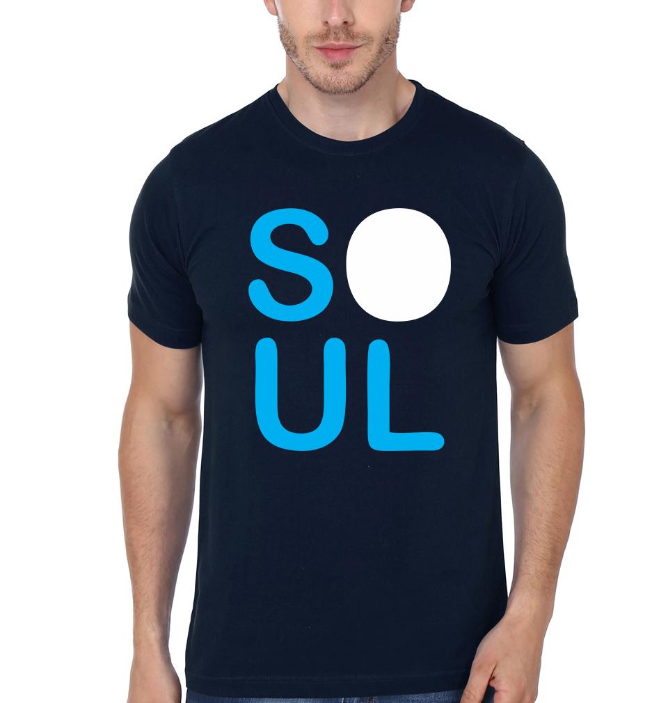 Soulmate Couple Half Sleeves T-Shirts -FunkyTees