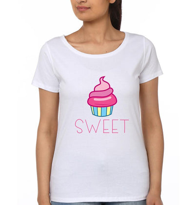 SWEET SOUR BFF Half Sleeves T-Shirts-FunkyTees