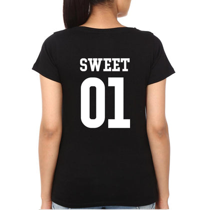 Sweet Wild BFF Half Sleeves T-Shirts-FunkyTees
