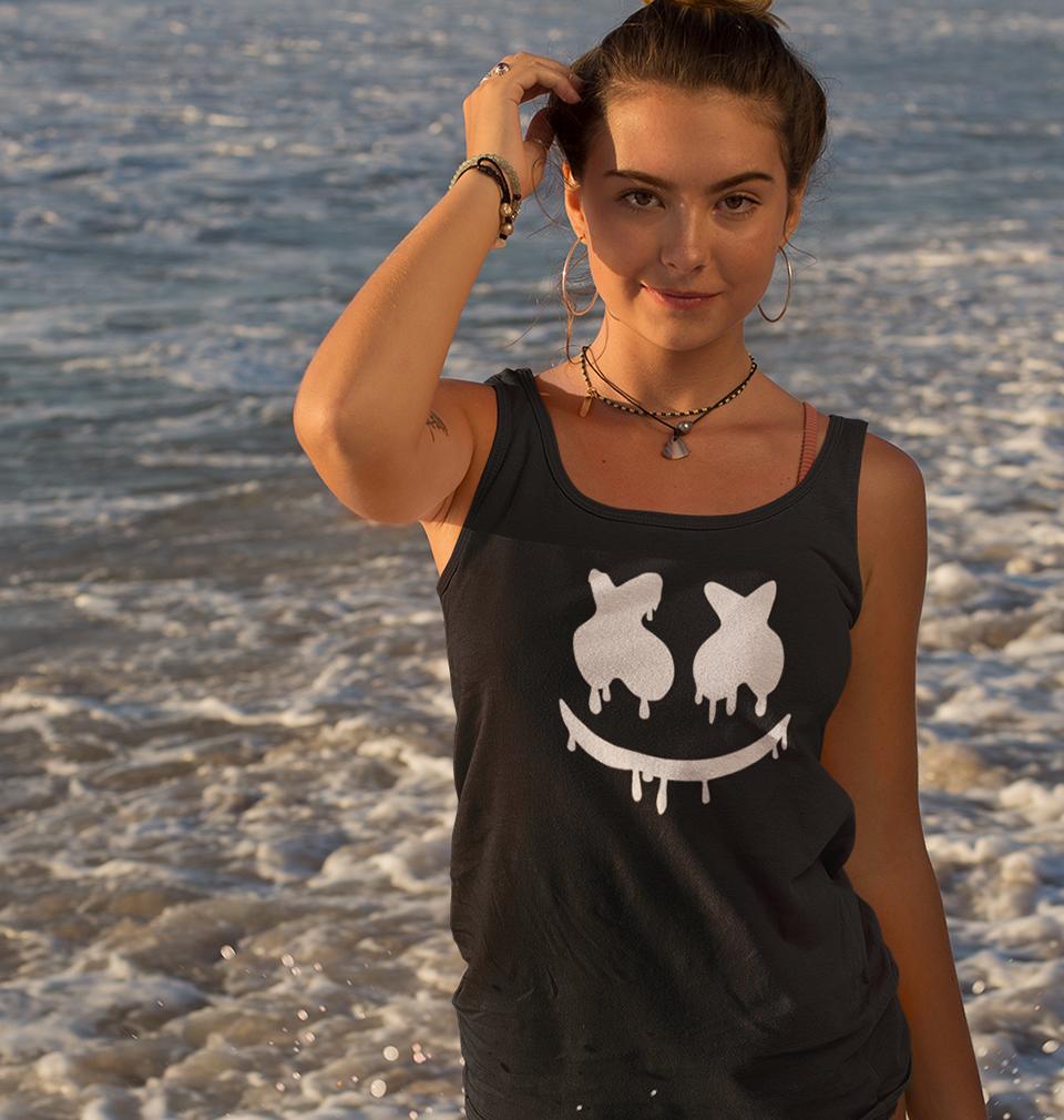 Marshmello Women Tank Top-FunkyTeesClub