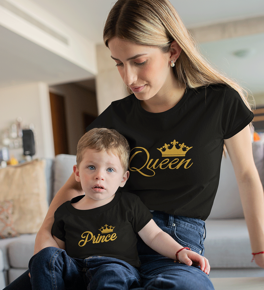 Queen Prince Mother and Son Matching T-Shirt- FunkyTeesClub