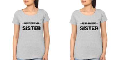 Sisters BFF Half Sleeves T-Shirts-FunkyTees