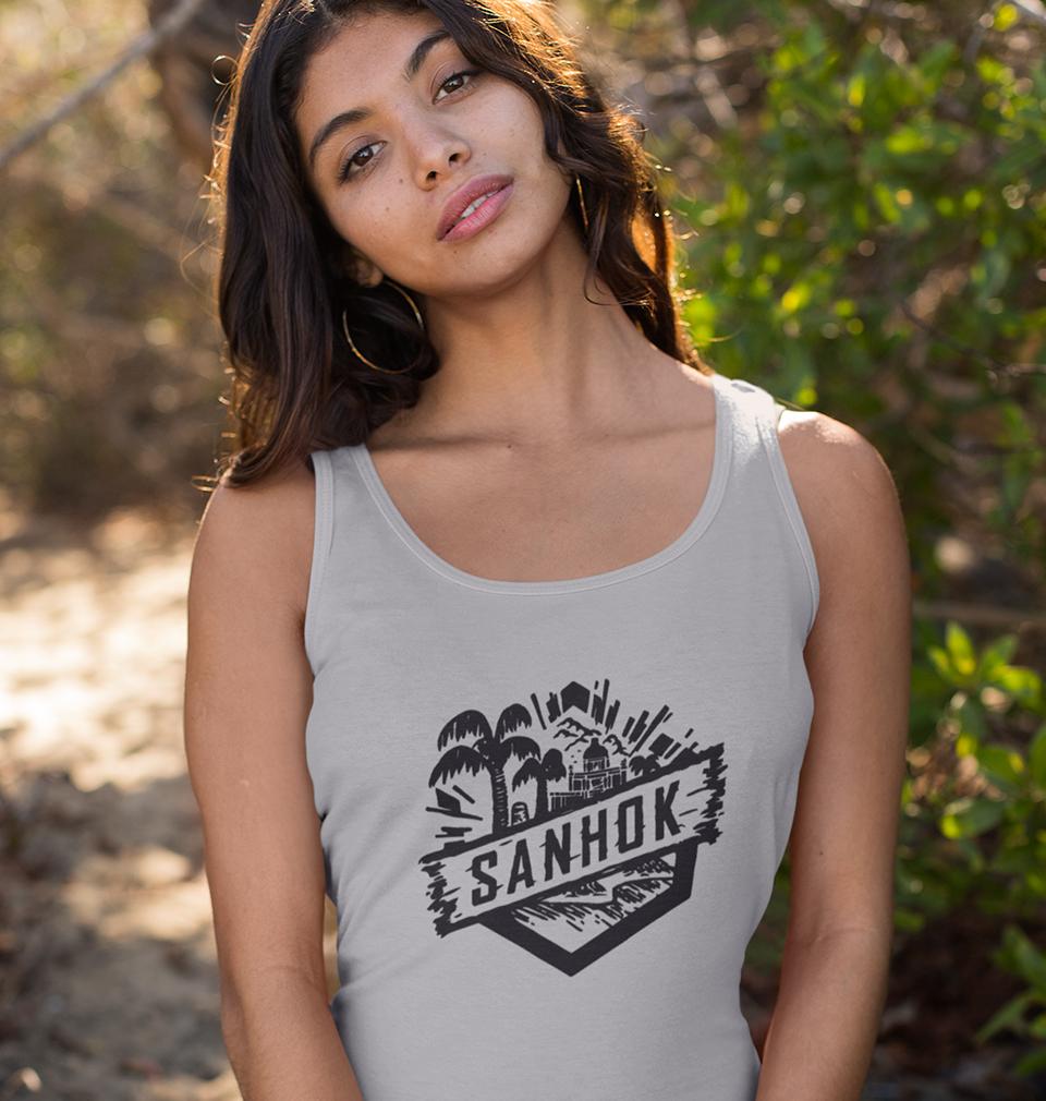 PUBG Sanhok Women Tank Top-FunkyTeesClub