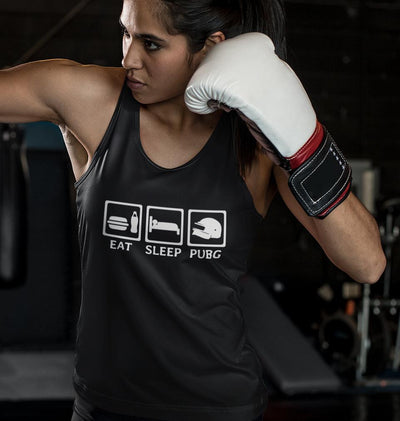 PUBG Eat Sleep Pubg Women Tank Top-FunkyTeesClub