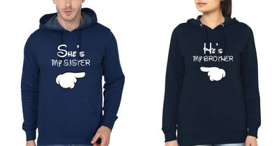 She Is My Sister He Is My Brother-Sister Hoodies-FunkyTees