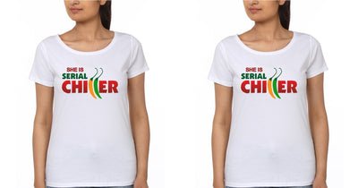 She Is Serial Killer BFF Half Sleeves T-Shirts-FunkyTees