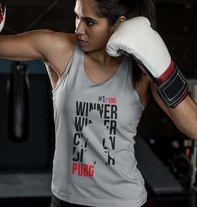 PUBG Winner Winner Chicken Dinner Women Tank Top-FunkyTeesClub